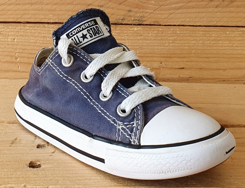 Converse All Star Canvas Low Kids Trainers UK8/US8/EU24 9A 1607 A34 Denim Blue