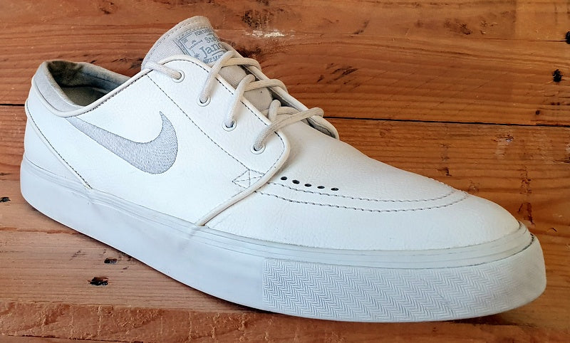 Nike Zoom Air Stefan Janoski Low Leather Trainers UK11/US12/E46 616490-110 White