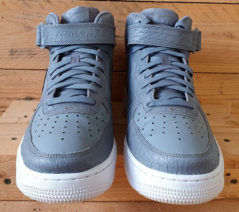 Nike Air Force 1 LV8 Leather Trainers UK9/US10/EU44 804609-004 Cool Grey Snake