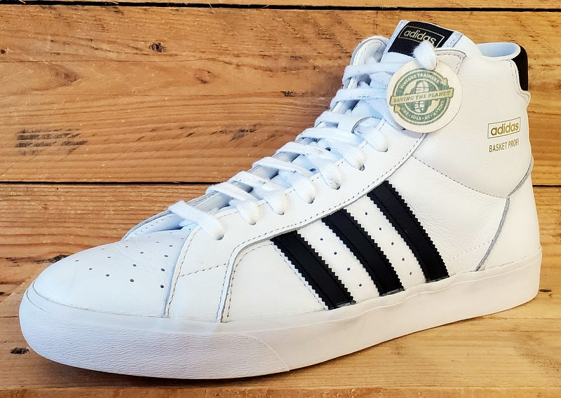 Adidas Basket Profi Mid Leather Trainers UK10/US10.5/EU44.5 FW3108 White/Black