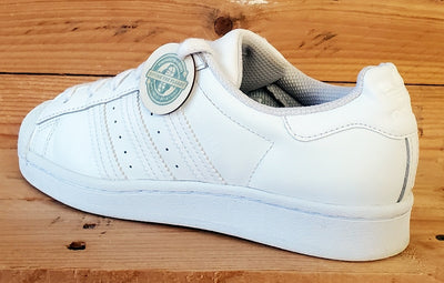 Adidas Superstar Low Leather Trainers UK4/US4.5/EU36.5 EF5399 Triple White