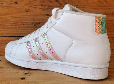 Adidas Pro Model Superstar Leather Trainers UK4.5/US5/EU37 CG3595 White