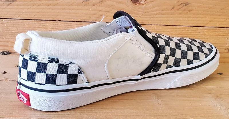Vans Off The Wall Canvas Trainers UK5/US6/EU38 508731 Checkerboard/White/Black