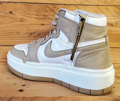 Nike Air Jordan 1 Elevate Mid Leather Trainers UK5/US7.5/EU38.5 Vachetta Tan