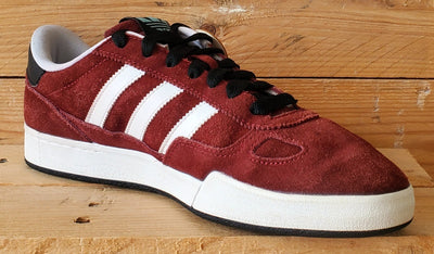 Adidas Originals Ciero Low Suede Trainers UK9/IS9.5/EU43 G56966 Burgundy