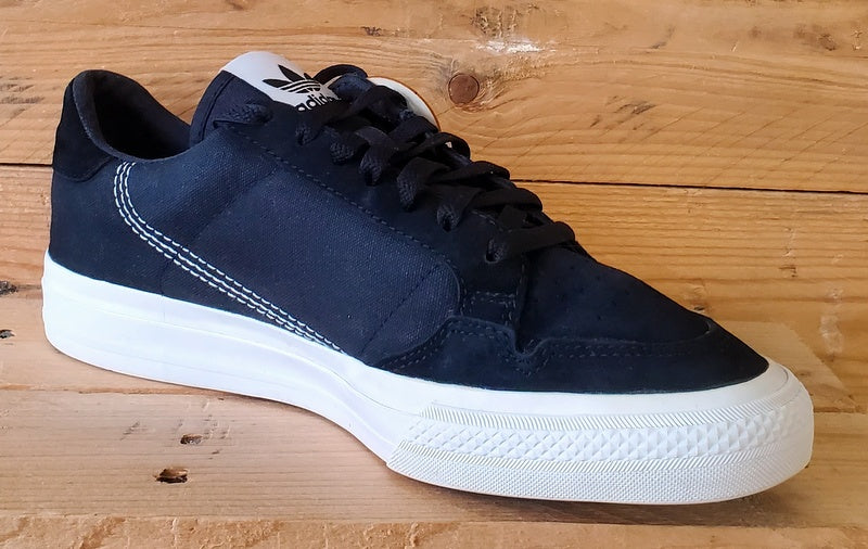 Adidas Continental Vulc Low Suede/Canvas Trainers UK8.5/US9/EU42.5 EF3524 Black