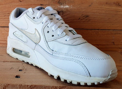 Nike Air Max 90 LTR Low Leather Trainers UK5/US5.5Y/EU38 724821-100 White