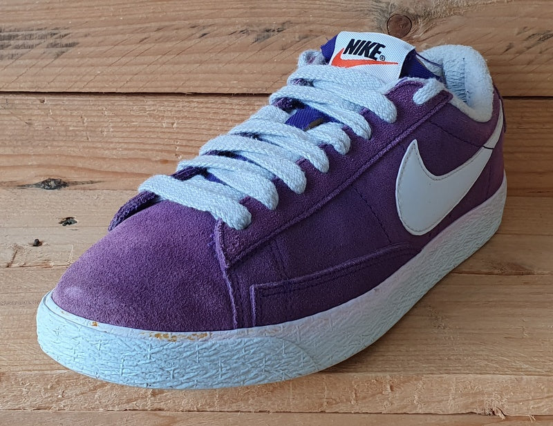 Nike Blazer Premium Low Suede Trainers UK6/US7/EU40 538402-501 Purple/Grey