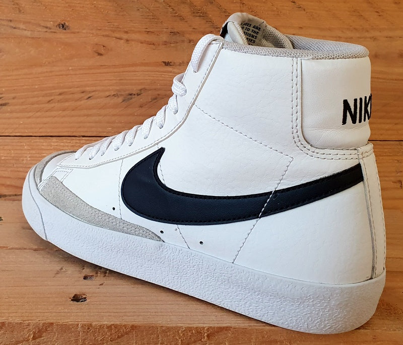 Nike Blazer Mid 77 Leather Trainers UK5.5/US6Y/EU38.5 DA4086-100 White/Black