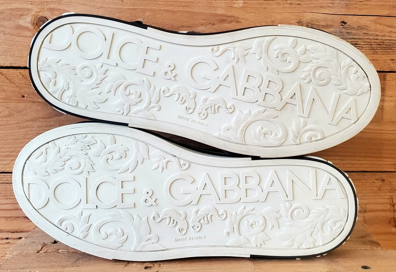 Dolce and Gabbana DG Roma Low Leather Trainers UK9/US9.5/EU43 CS1863 AO223 Black