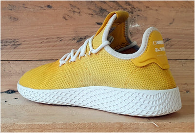 Adidas Tennis HU Pharrell Low Trainers UK4/US4.5/EU36.5 DA9617 Holi Yellow/White