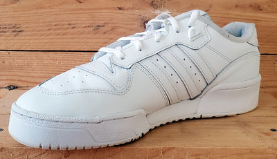 Adidas Rivalry Low Leather Trainers UK9/US9.5/EU43 GX2272 Triple White