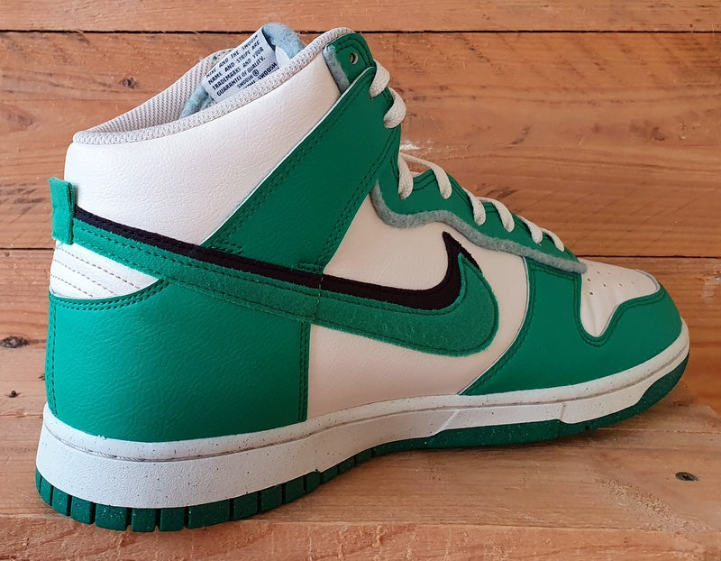 Nike Dunk High SE Leather Trainers UK10/US11/EU45 DO9775-001 Stadium Green