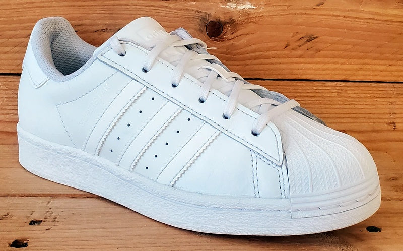 Adidas Superstar Low Leather Trainers UK4/US4.5/EU36.5 EF5399 Triple White