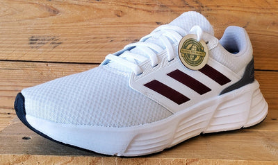 Adidas Galaxy 6 Low Textile Trainers UK8/US8.5/EU42 IE8136 Cloud White/Red