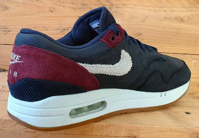 Nike Air Max 1 Crepe Low Suede Trainers UK9/US10/EU44 CD7861-400 Dark Obsidian