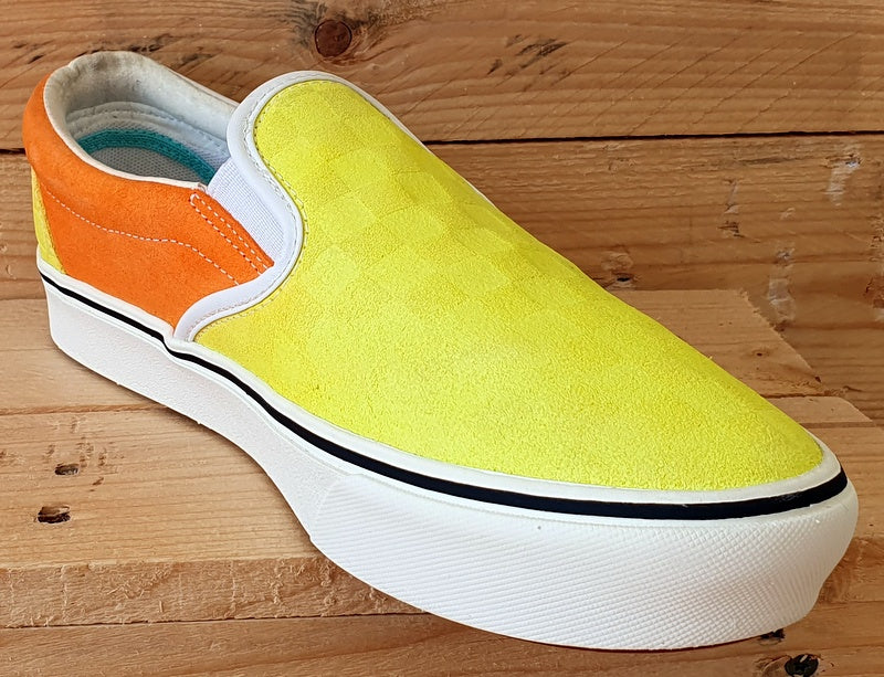 Vans Comfy Cush x Penn Low Suede Trainers UK8/US9/EU42 721356 Yellow/Orange