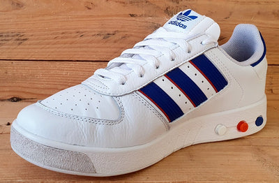 Adidas G.S. Court Low Leather Trainers UK8/US8.5/EU42 GX9449 White/Blue