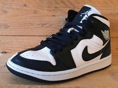 Nike Air Jordan 1 Mid Leather Trainers UK5/US7.5/EU38.5 DR0501-101 Black/White