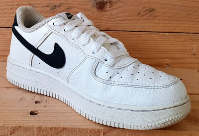 Nike Air Force 1 Low Leather Trainers CZ1685-100 White/Black UK2/US2.5Y/EU34