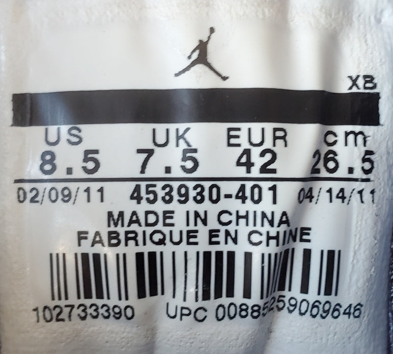 Nike Jordan Grown V.9 Mid Denim Trainers UK7.5/US8.5/EU42 453930-401 Obsidian