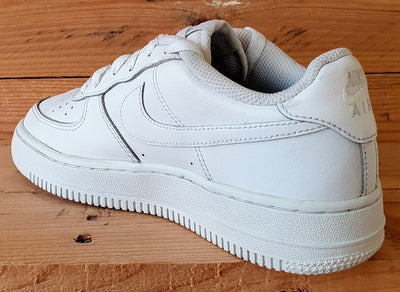 Nike Air Force 1 Low Leather Trainers UK4/US4.5Y/EU36.5 DH2920-111 Triple White