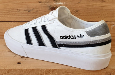 Adidas Delpala Low Canvas Trainers UK8.5/US9/EU42.5 FY7467 White/Grey/Black