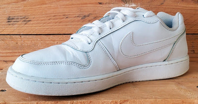 Nike Ebernon Low Leather Trainers UK8.5/US9.5/EU43 AQ1775-100 Triple White