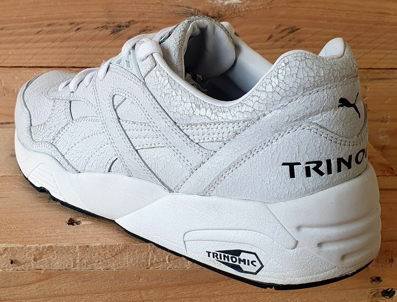 Puma R698 Trinomic Crackle Low Leather Trainers UK8/US9/EU42 357740 03 White