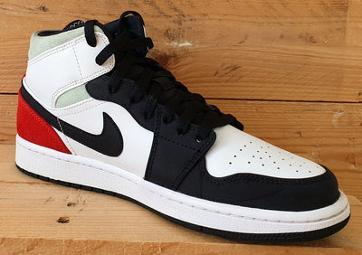 Nike Air Jordan 1 Mid SE Trainers UK8/US9/EU42.5 852542-100 Red Black Toe