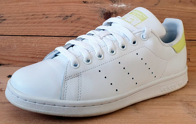 Adidas Stan Smith Low Leather Trainers UK6/US7.5/EU39 FW2707 White/Yellow