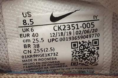 Nike Daybreak Low Textile/Suede Trainers UK6/US8.5/EU40 CK2351-005 Grey/Orange