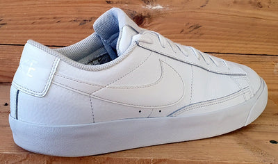 Nike Blazer Low LE Leather Trainers UK8.5/US9.5/EU43 AQ3597-100 Triple White