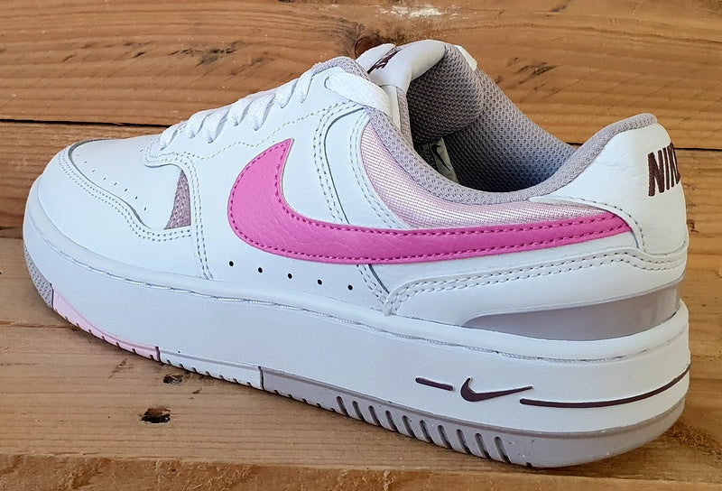 Nike Gamma Force Low Leather Trainers UK5/US7.5/EU38.5 FZ3613-100 White/Pink