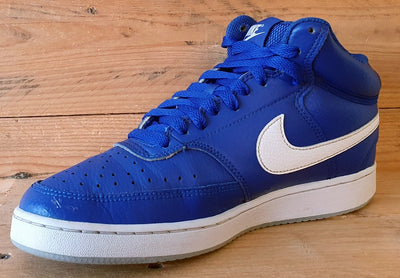 Nike Court Vision Mid Leather Trainers UK6/US7/EU40 CD5466-400 Hyper Blue