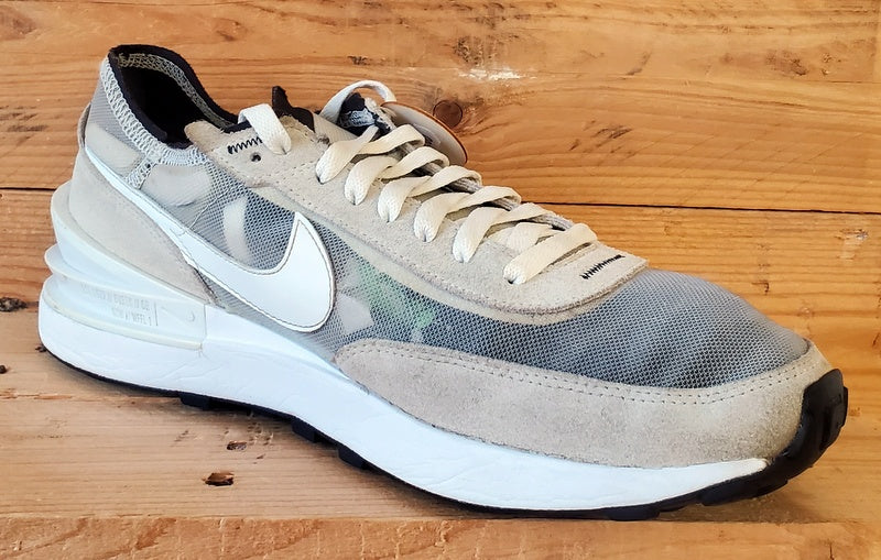 Nike Waffle One Low Textile/Suede Trainers UK10/US11/E45 DA7995-100 Summit White