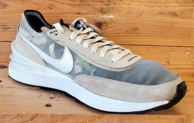 Nike Waffle One Low Textile/Suede Trainers UK10/US11/E45 DA7995-100 Summit White