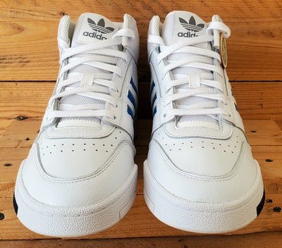 Adidas Drop Step Mid Leather Trainers UK8.5/US9/EU42.5 IF0900 White/Blue