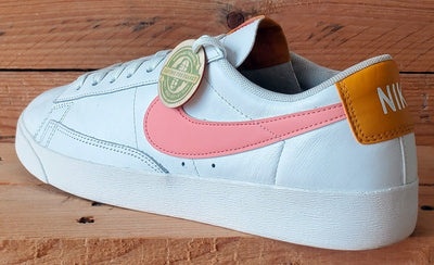 Nike Blazer Low Leather Trainers UK7.5/US10/EU42 AV9370-112 White/Pink Quartz