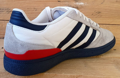 Adidas Busenitz Low Trainers UK9/US9.5/EU43 GY3650 White Collegiate Navy