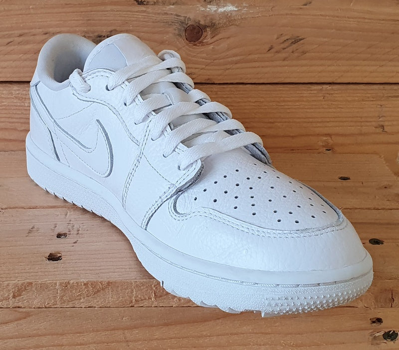 Nike Air Jordan 1 Golf Low Leather Trainers UK6.5/US7.5/EU40.5 DD9315-101 White