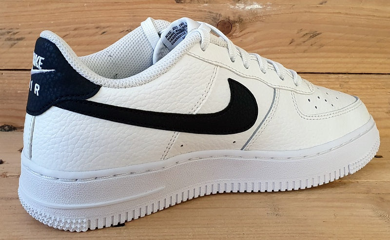 Nike Air Force 1 Low GS Leather Trainers UK4.5/US5Y/E37.5 CT3839-100 White/Black