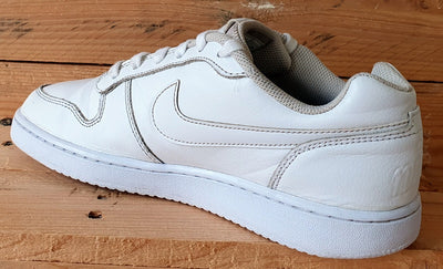 Nike Ebernon Low Leather Trainers UK7.5/US8.5/EU42 AQ1775-100 Triple White