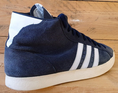 Adidas Basket Profi Mid Suede Trainers UK10/US10.5/EU44.5 G63951 Navy Blue