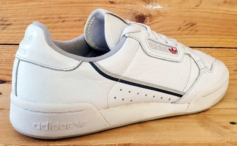 Adidas Continental 80 Low Leather Trainers UK6.5/US7/EU40 EE5342 White/Grey
