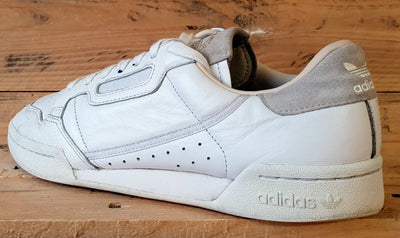 Adidas Original Continental 80 Leather Trainers UK10/US10.5/E44.5 EF2101 White
