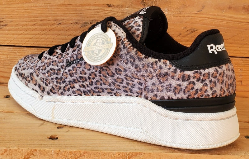 Reebok Classic AD Court Low Suede Trainers UK6/US8.5/EU39 FY7345 Leopard