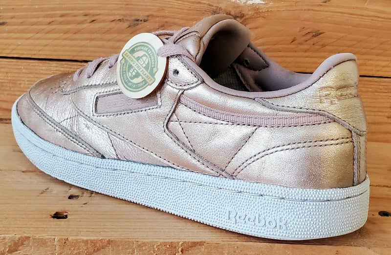 Reebok Club C 85 Low Leather Trainers UK6/US8.5/EU39 BS7899 Melted Metal