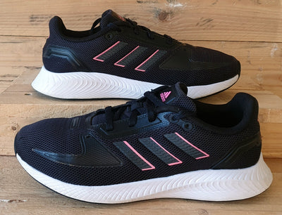Adidas Run Falcon 2.0 Low Textile Trainers UK5/US6.5/EU38 FY9624 Black/Pink