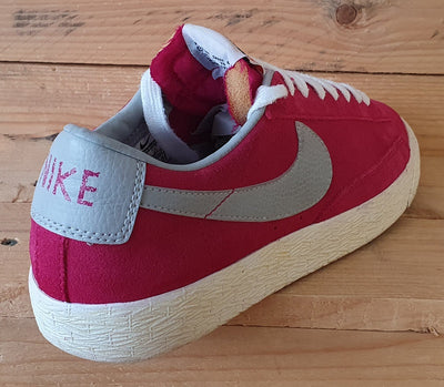 Nike Blazer Premium Low Suede Trainers UK7/US8/EU41 538402-601 Fuchsia Pink/Gum